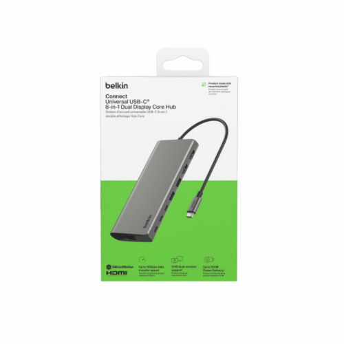 Belkin USB-C 8-in-1 dual displ HUB