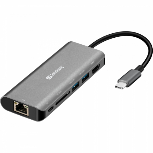 Sandberg 136-18 USB-C 6-in-1 PD 100W DisplayDock