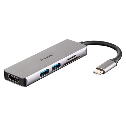 D-Link | 5-in-1 USB-C™ Hub with HDMI and SD/microSD Card Reader | DUB-M530 | USB Type-C DUB-M530