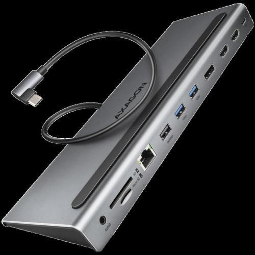 Axagon Multiport USB-C 5Gbps TRIPLE 4K DISPLAY hub HMC-4KX3