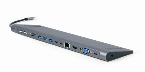 Gembird USB-C Hub HDMI GbE 5xUS B 2.0 3.1 3xUSB-C 1xPD