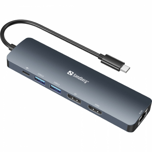 Sandberg 136-43 USB-C 6-in-1 PD 100W 8K DisplayDock