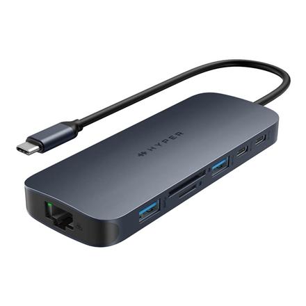 Hyper | HyperDrive EcoSmart Gen.2 Universal USB-C 10-in-1 Hub with 140 W PD3.1 Power Pass-thru | Ethernet LAN (RJ-45) ports 1 | HDMI ports quantity 1