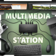 AXAGON HMC-U4 USB hub 12in1 40Gbps LAN HDMI DP PD