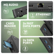 AXAGON HMC-U4 USB hub 12in1 40Gbps LAN HDMI DP PD