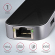 AXAGON HMC-6GL 3x USB-A, HDMI, RJ-45, USB 3.2 Gen 1 hub, PD 100W, 20cm USB-C cable