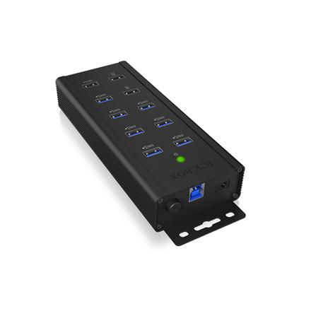 Raidsonic | 7-port Industrial hub | IB-HUB1703-QC3 | USB Type-A