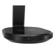 Lenovo | Accessories | Legion S600 Gaming Station | Contact charging for H600 Wireless Headset (5W / ~2.5hr to full); Qi charger with front-facing LED indicator on base for Qi-enabled devices (up to 10W); 2 x extra USB A ports that support data