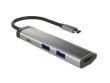 Natec Multi Port Fowler Slim USB-C PD, 2x USB 3.0