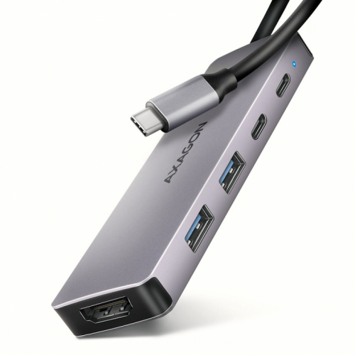 AXAGON HMC-5H60 USB-C 3.2 Gen 1  / 5in1 hub, 2x USB-A, 1x USB-C, 4K 60Hz HDMI, PD 100W, 15cm USB-C cable