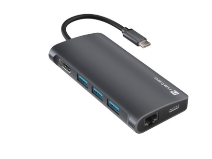 Natec USB-C MULTIPORT 8 IN 1 Dock - HDMI 4K60Hz PD100W 2xUSB-C 3xUSB3.0 MicroSD+SD Gigabit LAN