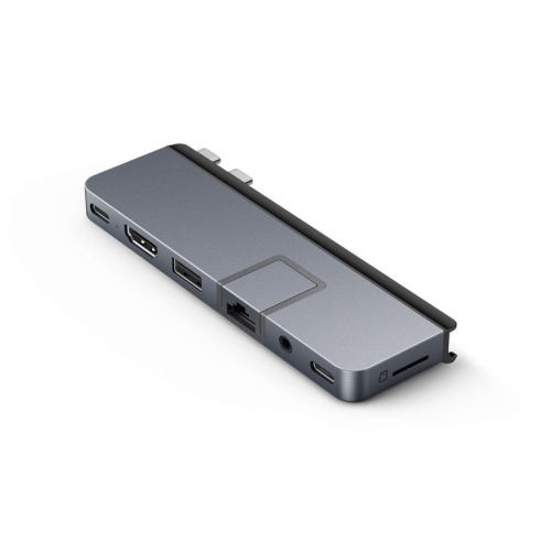 HYPER DUO PRO 7-in-2 USB-C Hub USB Type-C 104 Mbit/s Grey