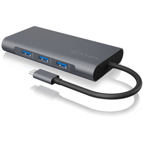 ICY BOX IB-DK4040-CPD USB-C 10-in-1 PD 100W DockingStation