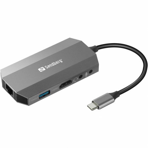 Sandberg 136-33 USB-C 6-in-1 PD 100W TravelDock