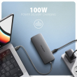 AXAGON HMC-8HLSA USB-C 3.2 Gen 1 Multiport Hub, 3x USB-A + 4K/60Hz HDMI + SD/microSD, Gigabit LAN, Audio, PD 100W - Silver, 20cm USB-C cable