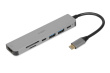 iBOX - Docking station - USB 3.2 Gen1 - 2xUSB3.2, HDMI 4K, PD100W USB-C port, MicroSD + SD readers