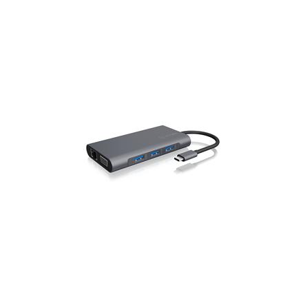 Icy Box IB-DK4040-CPD USB Type-C™ DockingStation with two video interfaces | Raidsonic