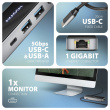 AXAGON HMC-6GLN multiport hub USB-C LAN HDMI PD100W