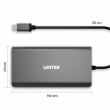 Unitek HUB 8-in-1 USB-C 3.1; PD 100W; D1019B
