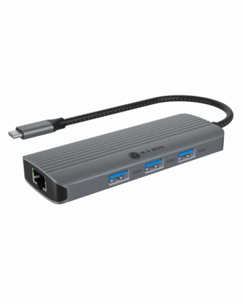 IcyBox ICY BOX IB-DK4034a-CPD 6in1, HDMI,USB,PD,LAN