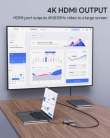 AUKEY CB-C91 aluminium USB-C Hub 8in1 RJ45 Eth