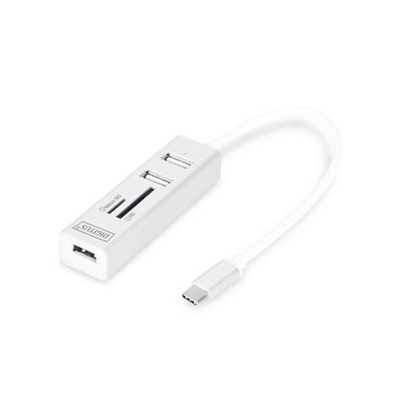 Digitus USB Type-C OTG 3-Port HUB and Card Reader | DA-70243