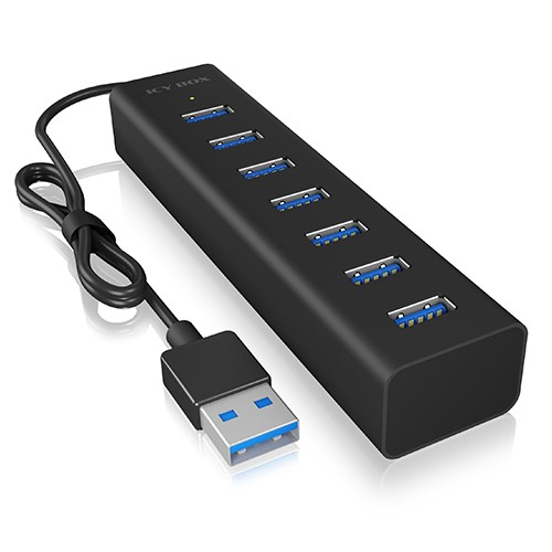 IcyBox ICY BOX IB-HUB1700-U3 7-Port USB HUB+powerada