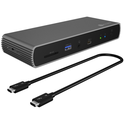 D Dockingstation Thunderbolt 4 Type-C 4xUSB-A/3xUSB-C/HDMI ICY BOX Black
