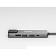 Equip Dock USB-C->HDMI.2xUSB3.0.GbE.100WPD 25cm si
