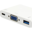 Equip Dock USB-C->VGA.USB3.0.60WPD 15cm ws