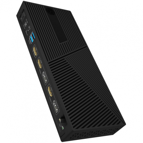 D Dockingtation 4xUSB-A/2xUSB-C/2xHDMI/DisplayPort ICY BOX Black