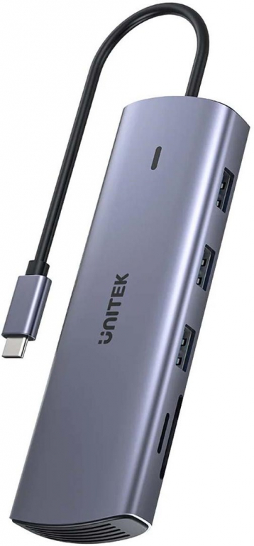 Unitek Hub 9in1 USB C Gigabit Ethernet HDMI VGA 3x USB A PD Card Reader 100W