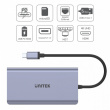 Unitek HUB USB-C 2x USB 3.1, HDMI,DP, RJ45, SD;D1056