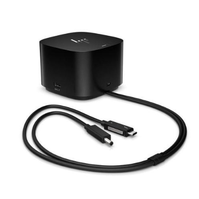 HP TB Dock G4 280W w/Combo Cable - 4x USB 3.0, 2x USB-C(15W), 1x USB-C Thunderbolt 4, 2x DisplayPort, 1x HDMI, 1x RJ-45, Apple MAC compatible