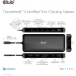 Club3D Thunderbolt4 11-in-1 Dockingstation 2 Displays St/Bu