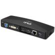 Club3D 4K Dockingstation USB3 ->3xUSB3/HDMI/DP/DVI/ Black