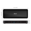 Club3D Thunderbolt4 16-in-1 Dockingstation 4 Displays St/Bu