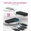 D Dockingtation 4xUSB-A/2xUSB-C/2xHDMI/DisplayPort ICY BOX Black