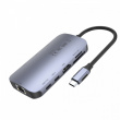 Unitek HUB USB-C 9in1, USB-C, HDMI, PD 100W,SD; D1071