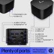 HP TB Dock G4 120W - 4x USB 3.0, 2x USB-C(15W), 1x USB-C Thunderbolt 4, 2x DisplayPort, 1x HDMI, 1x RJ-45