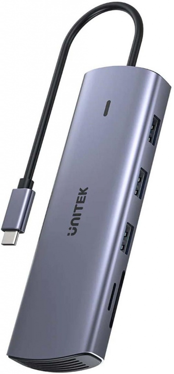 Unitek Hub 9in1 USB C Gigabit Ethernet HDMI VGA 3x USB A PD Card Reader 100W