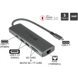 GoodConnections HUB-C001A USB-C HUB 10-Port 2xHDMI; 1xDP; 1xUSB-C; 2xUSB 3.0; 1xUSB 2.0; 1xRJ45; 1xKartenleser Anthrazit