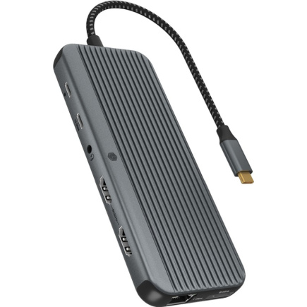 ICY BOX IB-DK4060-CPD USB-C 12-in-1 PD 100W DockingStation