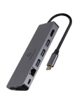 Gembird USB-C Hub for HDMI 1xUSB-C GbE 2xUSB-A Card PD