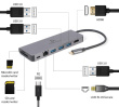 Gembird USB-C Hub for HDMI 1xUSB-C GbE 2xUSB-A Card PD