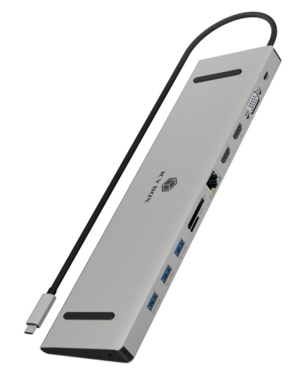 IcyBox docking station USB-C -> HDMI/VGA/USB-A/USB-C/3.5mm