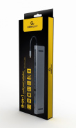 Gembird USB-C Hub HDMI GbE 5xUS B 2.0 3.1 3xUSB-C 1xPD