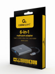 Gembird USB-C Hub HDMI USB-C PD VGA USB 3.0 Audio Card