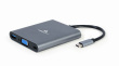Gembird USB-C Hub HDMI USB-C PD VGA USB 3.0 Audio Card