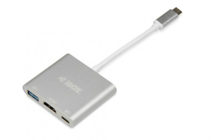 iBox IUH3CFT1 notebook dock/port replicator USB 3.2 Gen 1 (3.1 Gen 1) Type-C Silver